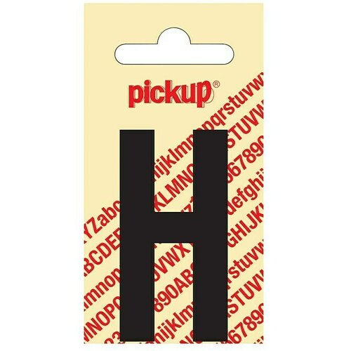 Pickup Naljepnica (Motiv: H, Crne boje, Visina: 60 mm) Slike