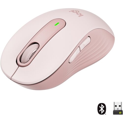 Logitech &amp;quot;Signature M650 Mouse optical 5 buttons wireless Bluetooth 2.4 GHz Bolt USB receiver rose&amp;quot; Slike