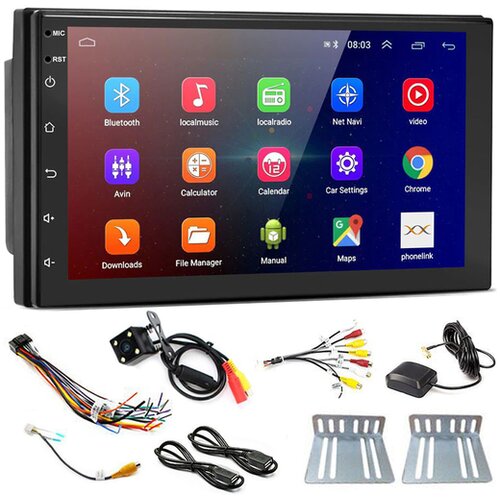 Dexxer 12-24V 2DIN LCD avtoradio 4x45W 2x USB Bluetooth ANDR Slike