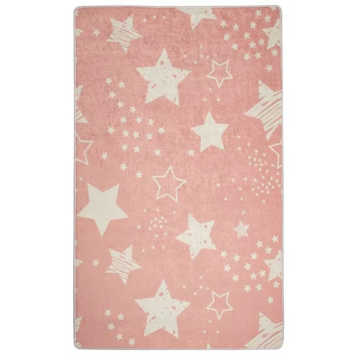 Unknown Otroška preproga Pink Stars, 100 x 160 cm