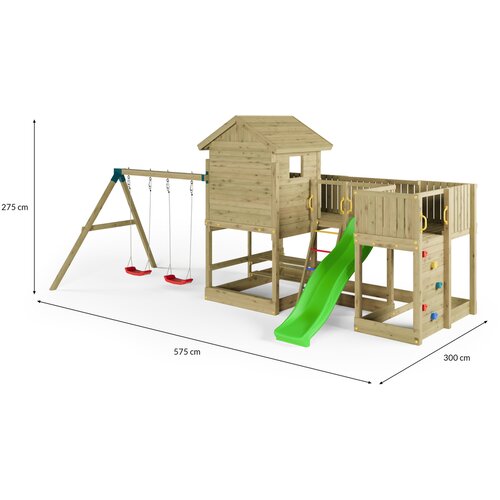 Fungoo Set LONGSTEPPER - drveno vrtno igrali&amp;scaron;te Slike