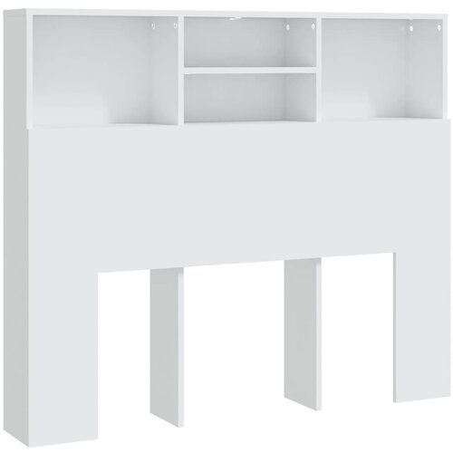 Maison Chic vzglavna omarica - nočna omarica - posteljna omarica bela 120x19x103,5 cm, (21705132) Slike
