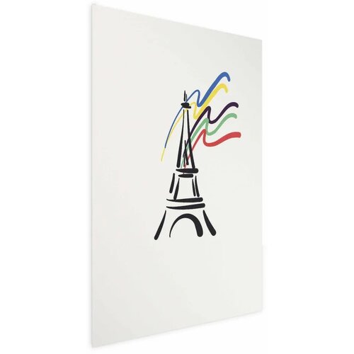  Plakat - Eiffel Tower and Colors 60x90 Bez okvira Cene