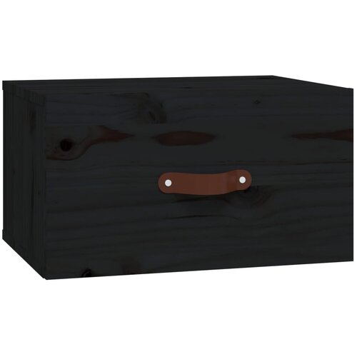  Zidni noćni ormarići 2 kom Crna 40 x 29,5 x 22 cm Slike