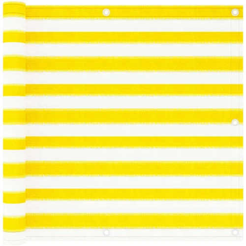 Furnova Balkonsko platno rumeno in belo 90x300 cm HDPE, (21918926) Furnova Balkonsko platno rumeno in belo 90x300 cm HDPE, (21918926)
