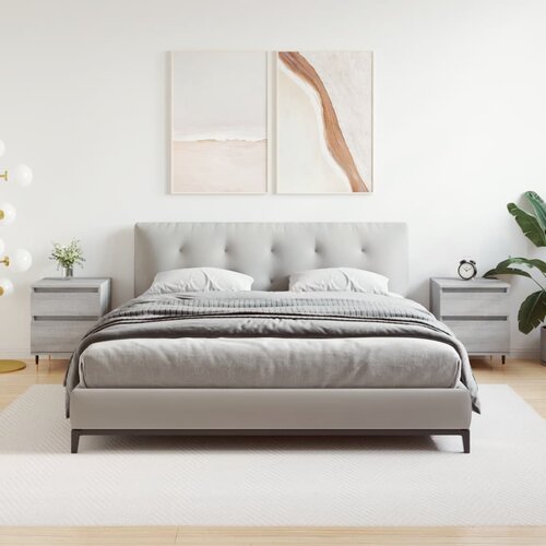 VidaXL Nočna omarica 2 kosa siva sonoma 40x35x50 cm inženirski les Slike