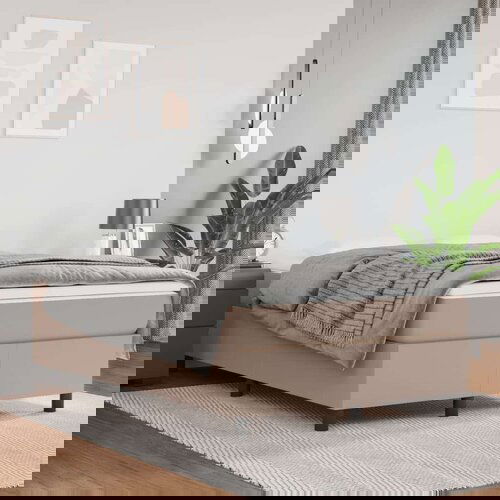  Okvir za krevet boja cappuccina 120x200 cm umjetna koža Cijene