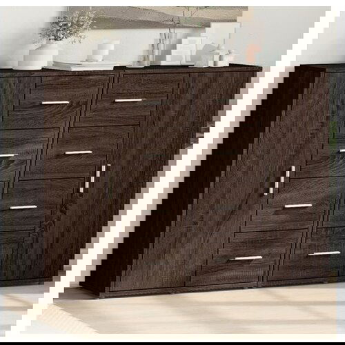 vidaXL Komoda 2 kosa rjavi hrast 60x31x84 cm inženirski les Cene