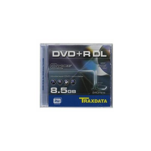 DVD+R DL, TRAXDATA,8,5 GB,8X,BOX 1 Slike