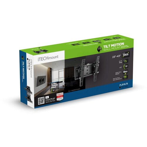 ITech Mount nagibni zidni nosilec primeren za TV od 23&amp;quot; do 43&amp;quot; Slike