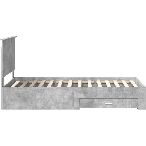  Okvir za krevet s uzglavljem Betonski sivi 100 x 200 cm Slike