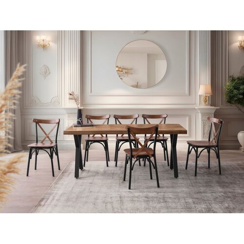 Hanah home Trpezarijski sto Gala-3022, 180x80x79 cm, Orah Cene