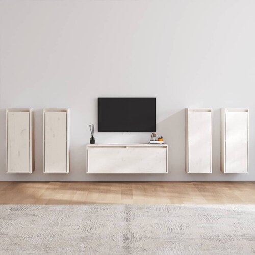 The Living Store TV omarica 5 kosov bela trdna borovina - TV Omarica, (21376084) Cene