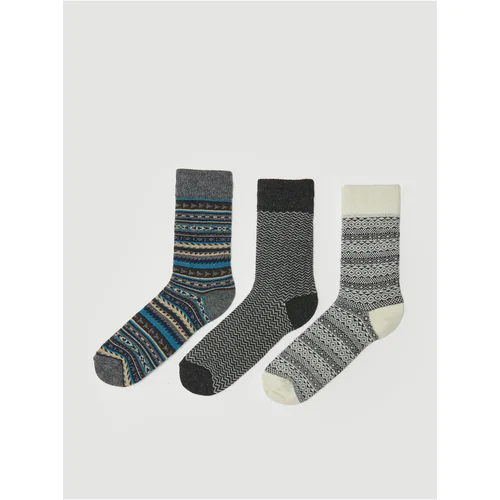 LC Waikiki 3-Pack Men's Printed Socks