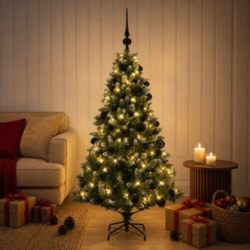  Umjetno božićno drvce 120 LED lampica Topla bijela Slike