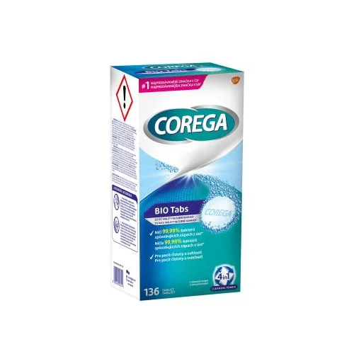 Corega Tabs Bio čistilne tablete in raztopine 1 set unisex