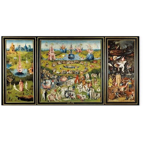  Slika - Hieronymus Bosch &amp;ndash; The Garden of Earthly Delights 120x60 Standard Slike