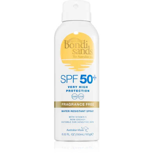 Bondi Sands SPF 50+ Fragrance Free zaštitni sprej za sunčanje SPF 50+ 160 g