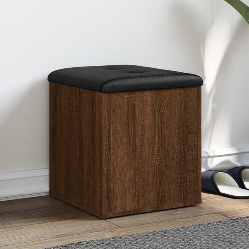 VidaXL Klupa za pohranu boja hrasta 42x42x45 cm od konstruiranog drva Slike