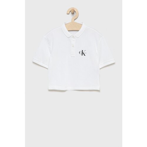 Calvin Klein Jeans Otro&amp;scaron;ka polo bela barva Slike