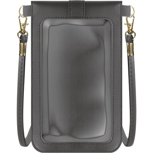 AVIZAR naramna torba za pametni telefon z otipljivo membrano, elegantnega dizajna - temno siva, (20650386) Cene