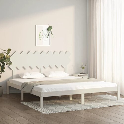  Okvir za krevet bijeli 180x200 cm bračni od masivnog drva Cijene