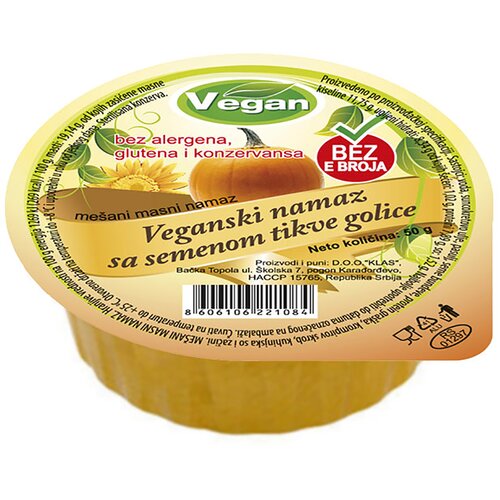  Veganski namaz sa semenom bundeve, 50g Slike