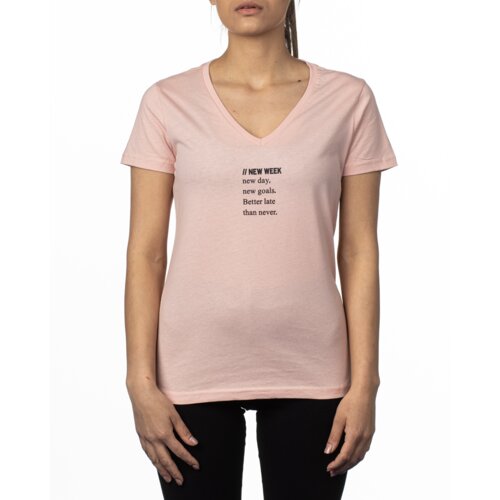 FOX fashion FOX Ženska majica New York roze Slike