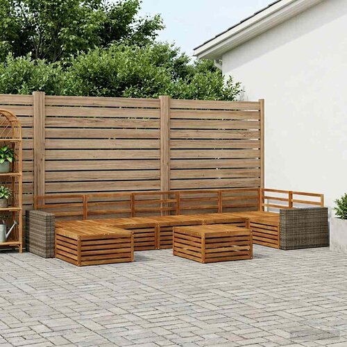  Set vanjskih sofa 8 kom. Prirodna Cijene