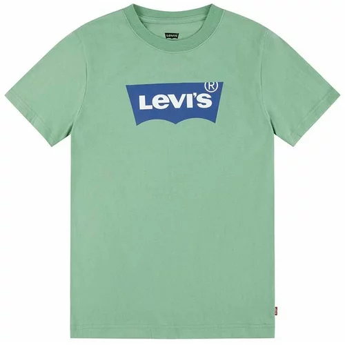 Levi's Otroška kratka majica zelena barva