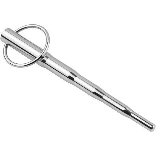 SuperLove Stainless Steel Urethral Dilator Penis Plug Trainer with Ring Slike