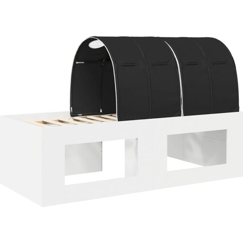  Krevet s tunelom 4 pcs Artisian hrast i crna Konstruirano drvo Slike