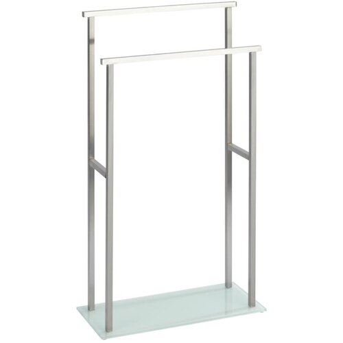 Wenko 23438100 - Stalak za pe&amp;scaron;kire DEBAR 20x83 cm nerđajući čelik/satinski/bela Slike