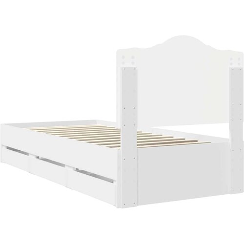  Okvir za krevet Bijeli 90 x 200 cm Inženjersko Drvo - Bijeli 90 x 200 cm Slike