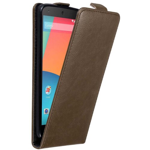 Cadorabo Ohi&scaron;je, združljivo z LG Google NEXUS 5 v kava rjava - Za&scaron;čitni ovitek v obliki flipa z magnetnim zapiranjem, (20562334) Cene