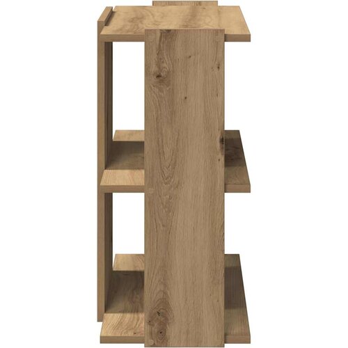  Regal za knjige s 3 razina boja hrasta 60x30x60 cm drveni Slike