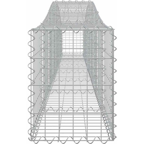  Lučne gabionske ko&amp;scaron;are 10 kom 400x30x40/60 cm pocinčano željezo Slike