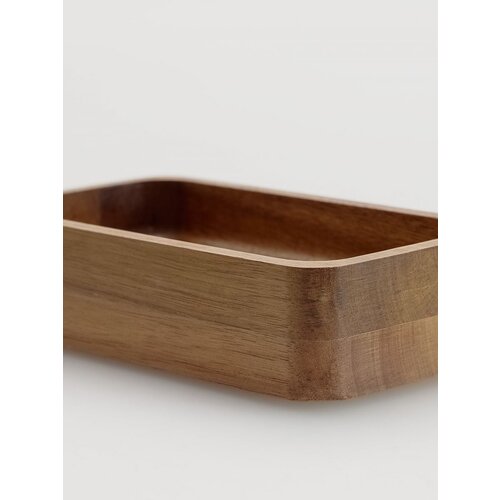 Reserved okrasen leseni pladenj - rjava Cene