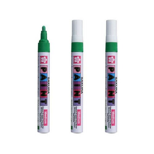 Paint marker, uljani marker, medium, green, 2.0mm ( 672503 ) Slike