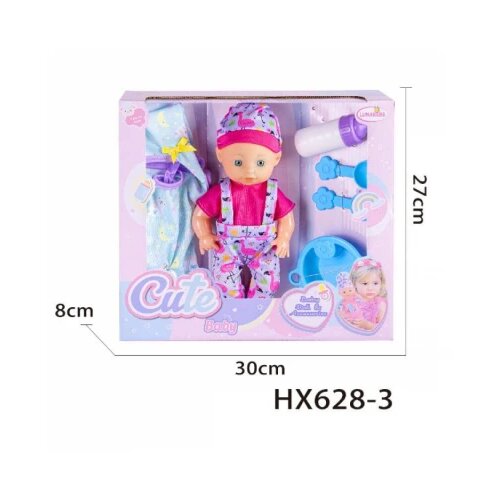 Hk Mini lutka baby born sa dodacima, plava Cene