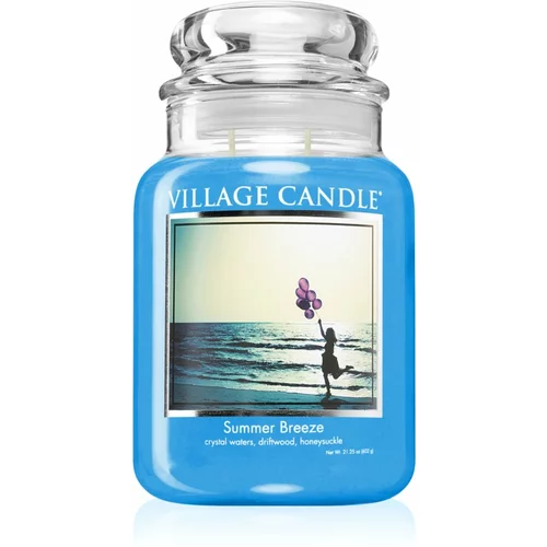 Village Candle Summer Breeze mirisna svijeća (Glass Lid) 602 g