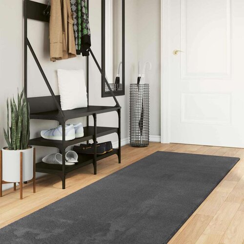  Tepisi za područja HUARTE Antracit 400 x 80 cm Poliester - Antracit 80 x 400 cm Cijene