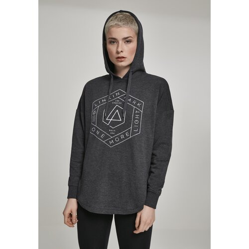 Merchcode Ladies Women&amp;#039;s Charcoal Linkin Park OML Oversize Hoody Slike