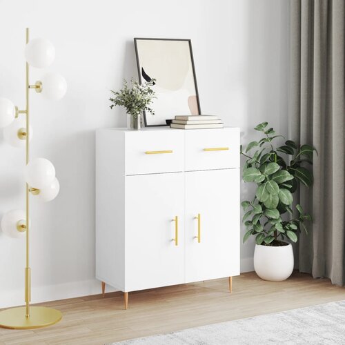 The Living Store Komoda bela 69,5x34x90 cm inženirski les - Komoda, (21661884) Slike