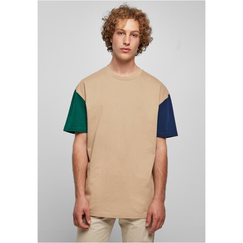 UC Men Organic Oversized T-Shirt Colorblock unionbeige Cene