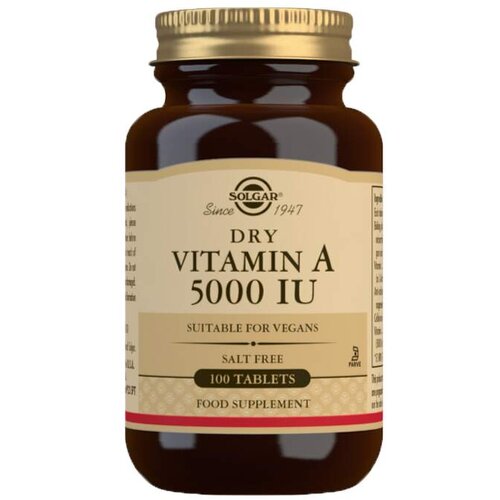 Solgar dry Vitamin A 5000 IJ, 100 tableta Cene