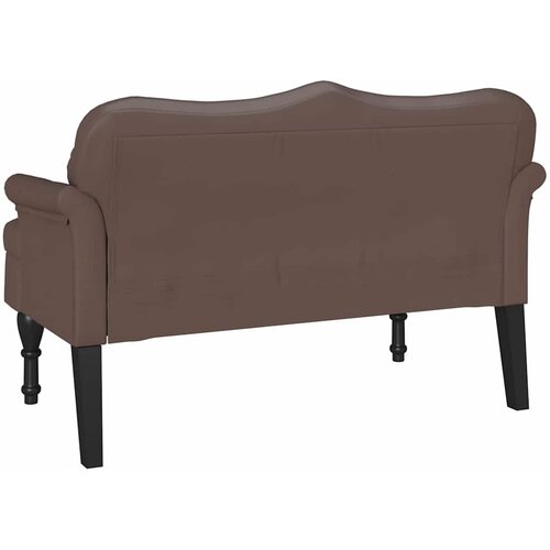  Chesterfield klupa Smeđa 120.5 x 65 x 75 cm Lažna koža Slike