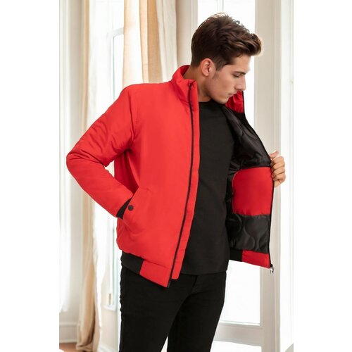 Dewberry 18137 Slim Fit Mens Coat-RED Slike