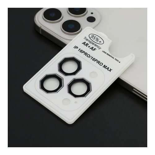  Zastita za kameru octagon diamond za iphone 16 pro (6.3)/16 pro max (6.9) crna ( FL11447 ) Cene