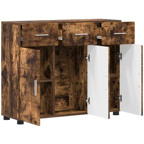  Kreveta Dimljeni hrast 88 5 x 30 5 x 73 cm Konstruirano drvo Slike